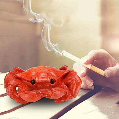 Resin Crab Shape Decorative Ashtray with Cover