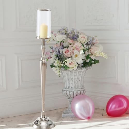 Old World Grand Hotel Pillar Candle Holder 43 Inches