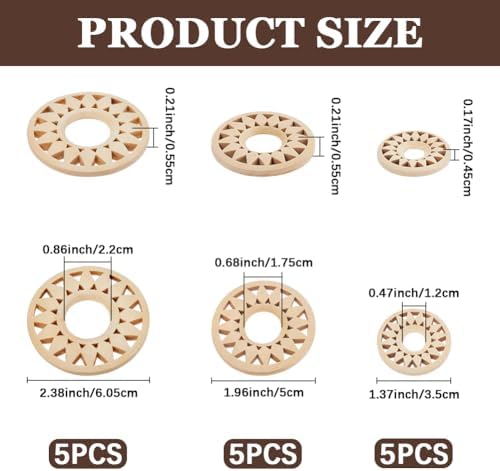 15Pcs Crystal Ball Display Stand Wooden Pedestals