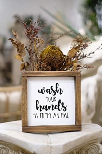 Lavender Inspired Funny Hands Sign Farmhouse Decor 7x7