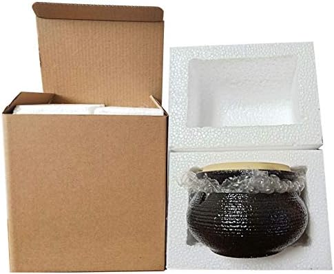 Black Ceramic Cigarette Ashtray with Lid
