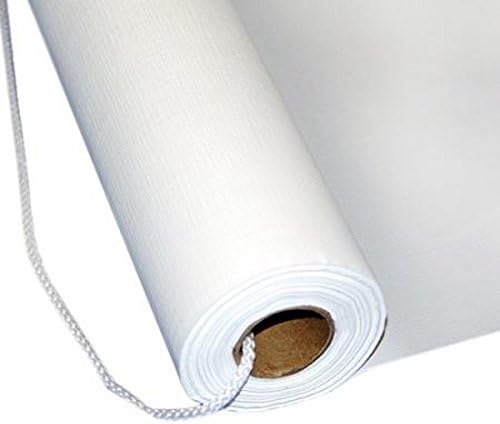 White Plastic Aisle Runner 36in x 50ft with Pull Cord