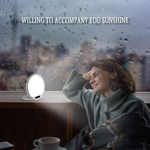 Portable Light Therapy Lamp with Sunrise Alarm and APP Control