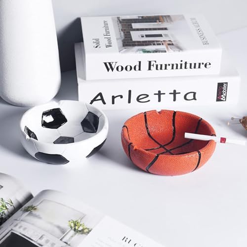 1PCS Soccer Resin Ashtray Creative Home Decor