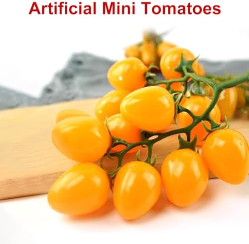Lifelike Artificial Tomato String 2 Pack Yellow