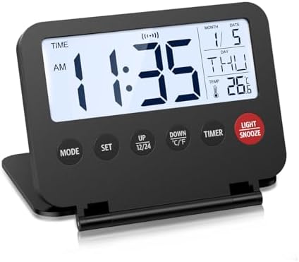 ORIA Digital Alarm Clock with Backlight and Snooze