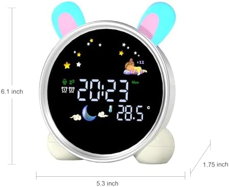Kids Alarm Clock with Night Light and Sleep Training