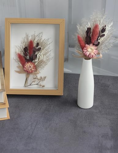Xins Convey Burgundy Mini Dried Flower Bouquet Set of 6