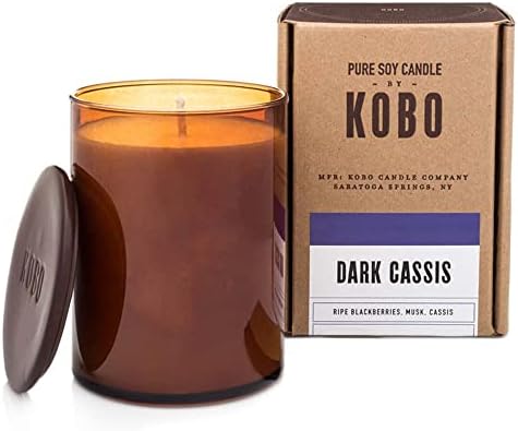 KOBO Dark Cassis Scented Candle 15 oz Jar