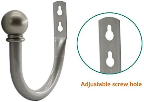 Ulifestar Decorative Curtain Holdbacks Hooks Grey