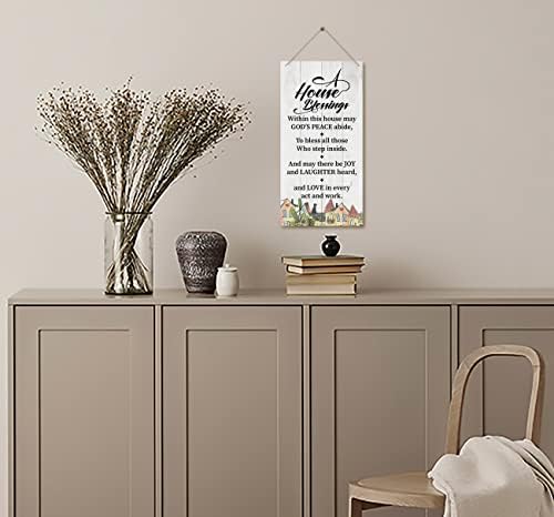 HALUOSI Wooden Family Decor Sign 12x6 Inch