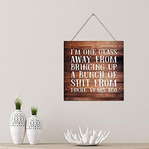 Elvoes Farmhouse Rustic Wood Plaque Sign 4x4