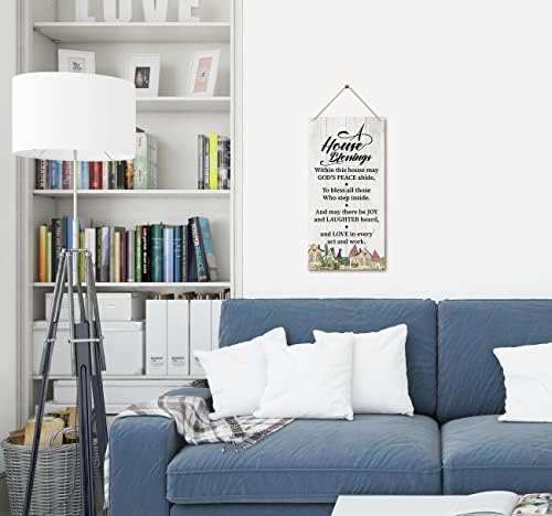 HALUOSI Wooden Family Decor Sign 12x6 Inch