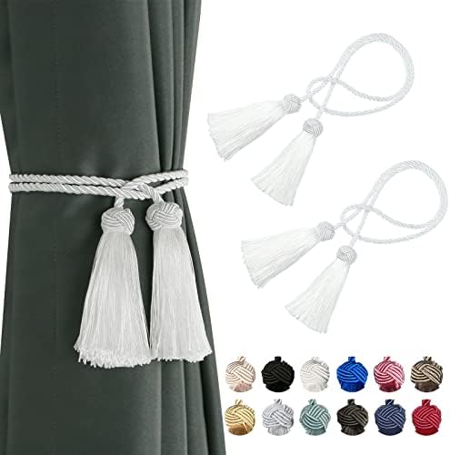 BEL AVENIR 2 Pack Curtain Tiebacks with Tassels