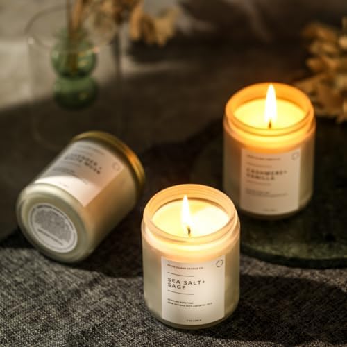 Frosted Fir and Sage Scented Jar Candle