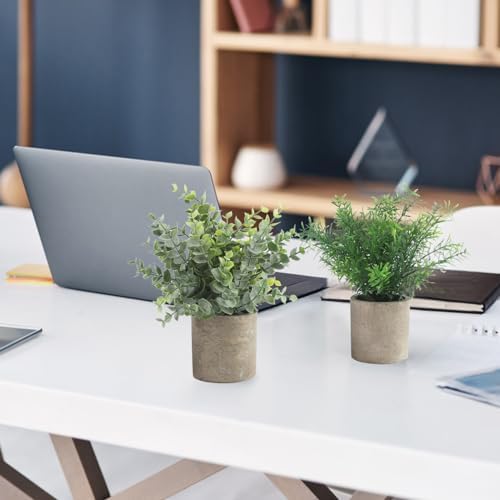 ALAGIRLS 4 Pack Artificial Plants Indoor Decor Set