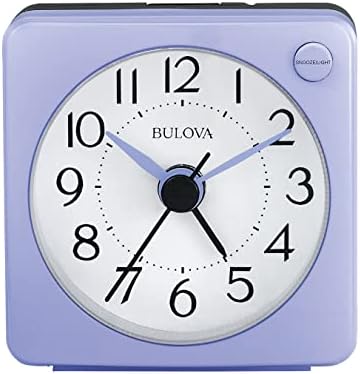 Bulova Violet Travel Alarm Clock B1876