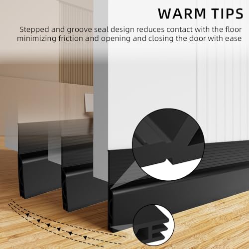 Ormein Door Draft Stopper 78inch Black