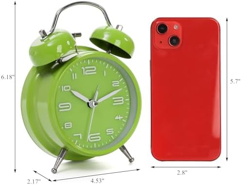 Cididu 2 Pack Twin Bell Alarm Clocks