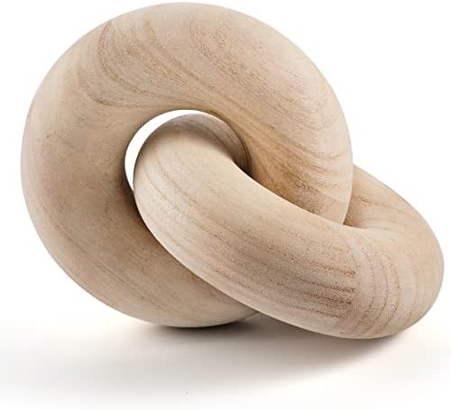 Handcarved Wood Chain Decor for Home