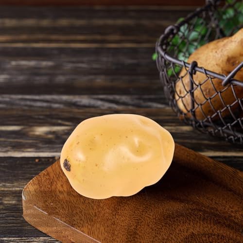 Operitacx 6Pcs Realistic Foam Potato Decor Models