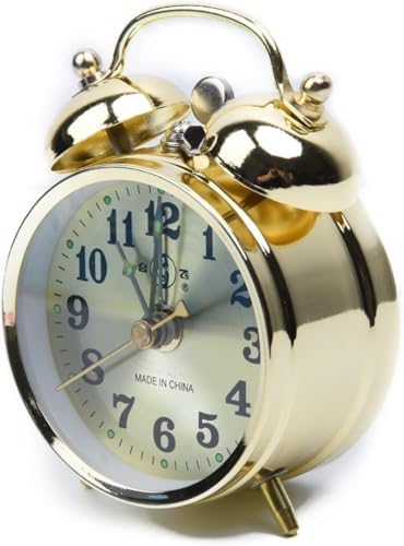 7cm Manual Wind Up Twin Bell Alarm Clock
