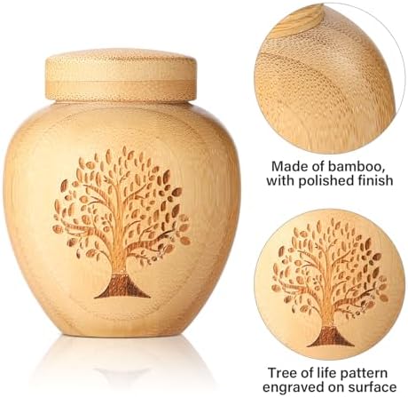 HOOMTREE Small Urns for Human Ashes Keepsake Set of 1