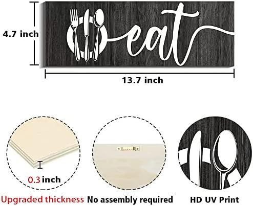 Creoate Kitchen Wall Decor Signs 3 Piece Set