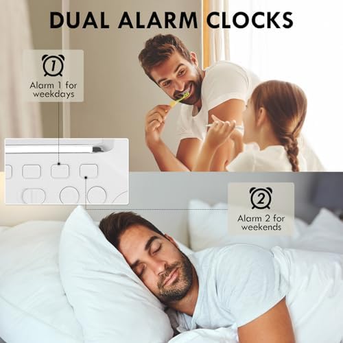 GuDoQi Sunrise Alarm Clock with Wireless Charging and Bluetooth