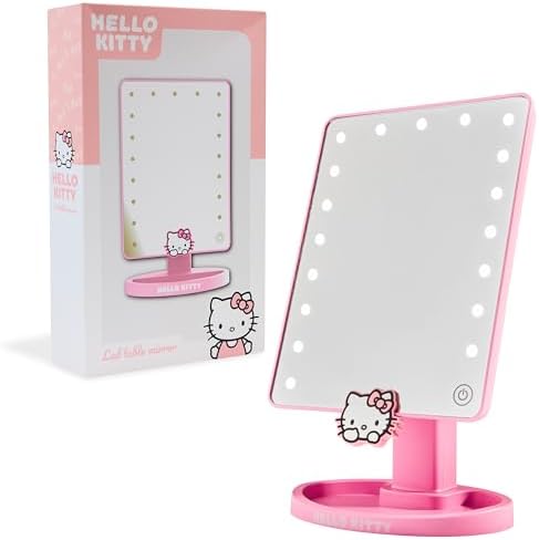 Hello Kitty Vanity Mirror with LED Touch Screen and Trinket Tray