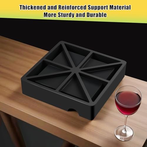 7 Inch Cigar Ashtray Silicone Black Durable Large Capacity