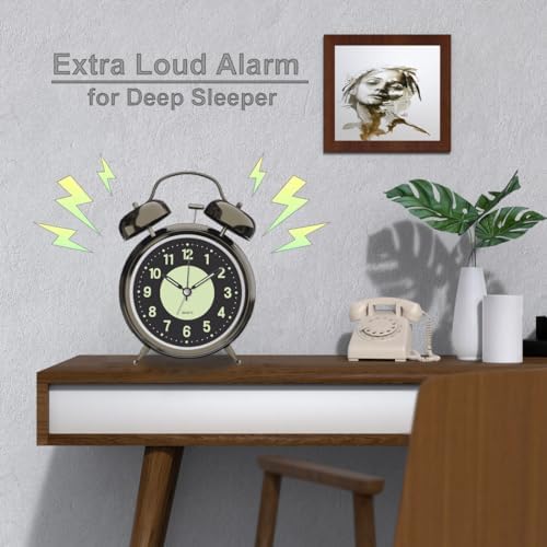 Lesipee Loud Alarm Clock for Heavy Sleeper
