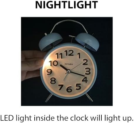 Loud Alarm Twin Bell Clock for Heavy Sleepers