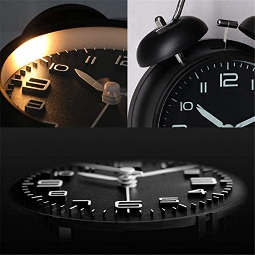 TXY Twin Bell Alarm Clock with Stereoscopic Dial and Backlight