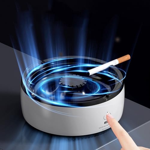 2 in 1 Air Purifier Ashtray - White