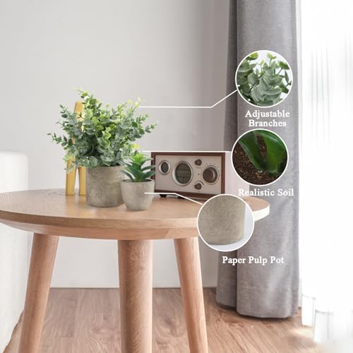 ALAGIRLS 4 Pack Artificial Plants Indoor Decor Set