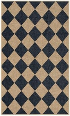 Lahome Checkered Jute 3x5 Outdoor Rug