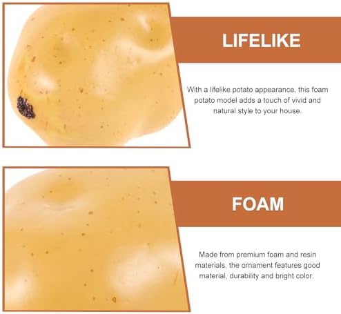 Operitacx 6Pcs Realistic Foam Potato Decor Models