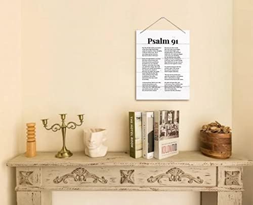 Psalms 91 Christian Inspirational Wall Decor Sign