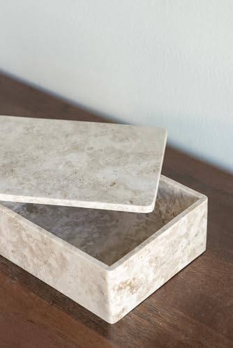 AB Home Beige Marble Box - Decorative Storage