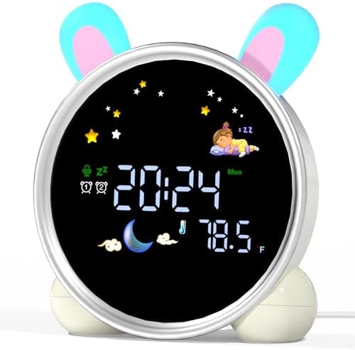 Kids Alarm Clock with Night Light and Sleep Training