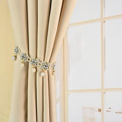 SUQ I OME Magnetic Pearl Curtain Tieback Gray