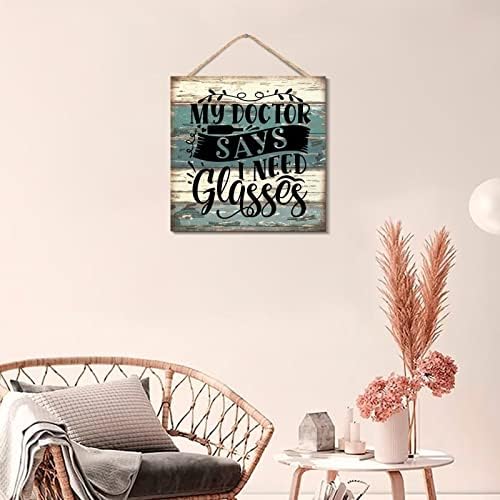 Rustic Wood Sign Wall Art Decor Hanging Wooden Plaque