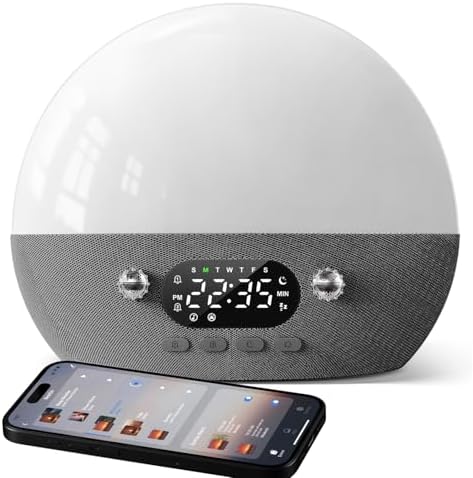 Dekala RestOnn Sunrise Alarm Clock with Night Light and White Noise