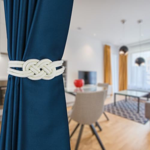 2 Pack Magnetic Curtain Tiebacks for Home and Office