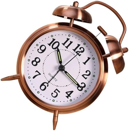 ERINGOGO Double Bells Alarm Clock with Mute Function
