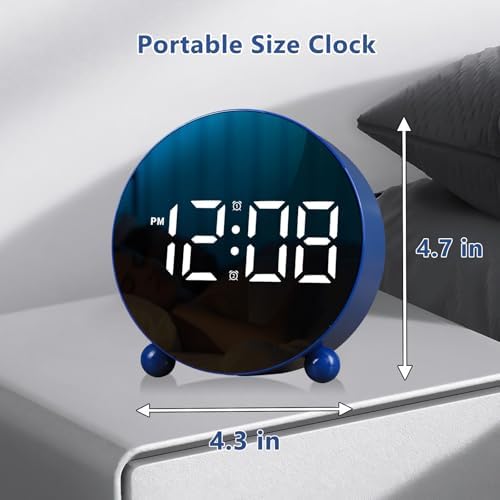 Justup Digital Alarm Clock with Double Bell and LED Display