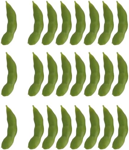 XGNG 24PCS Artificial Soybean Pods Realistic Market Display Props