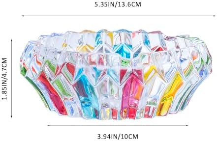 Yblenic Large Glass Cigarette Ashtray for Home and Office Use