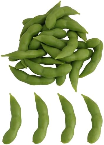 XGNG 24PCS Artificial Soybean Pods Realistic Market Display Props